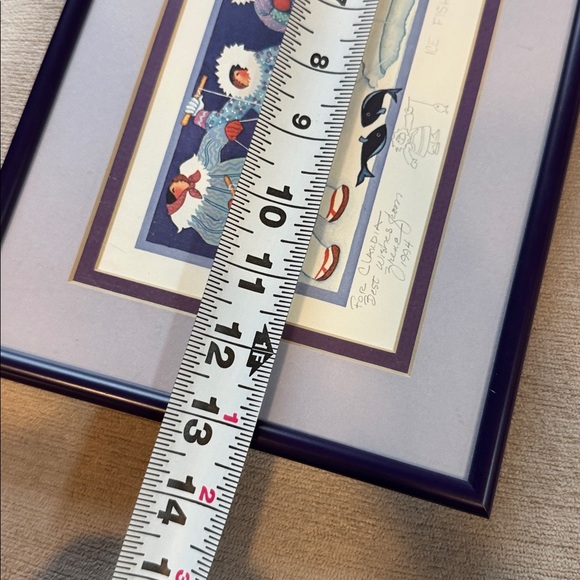 Barbara Lavallee ice fishing  Matted Framed Print - Picture 5 of 10